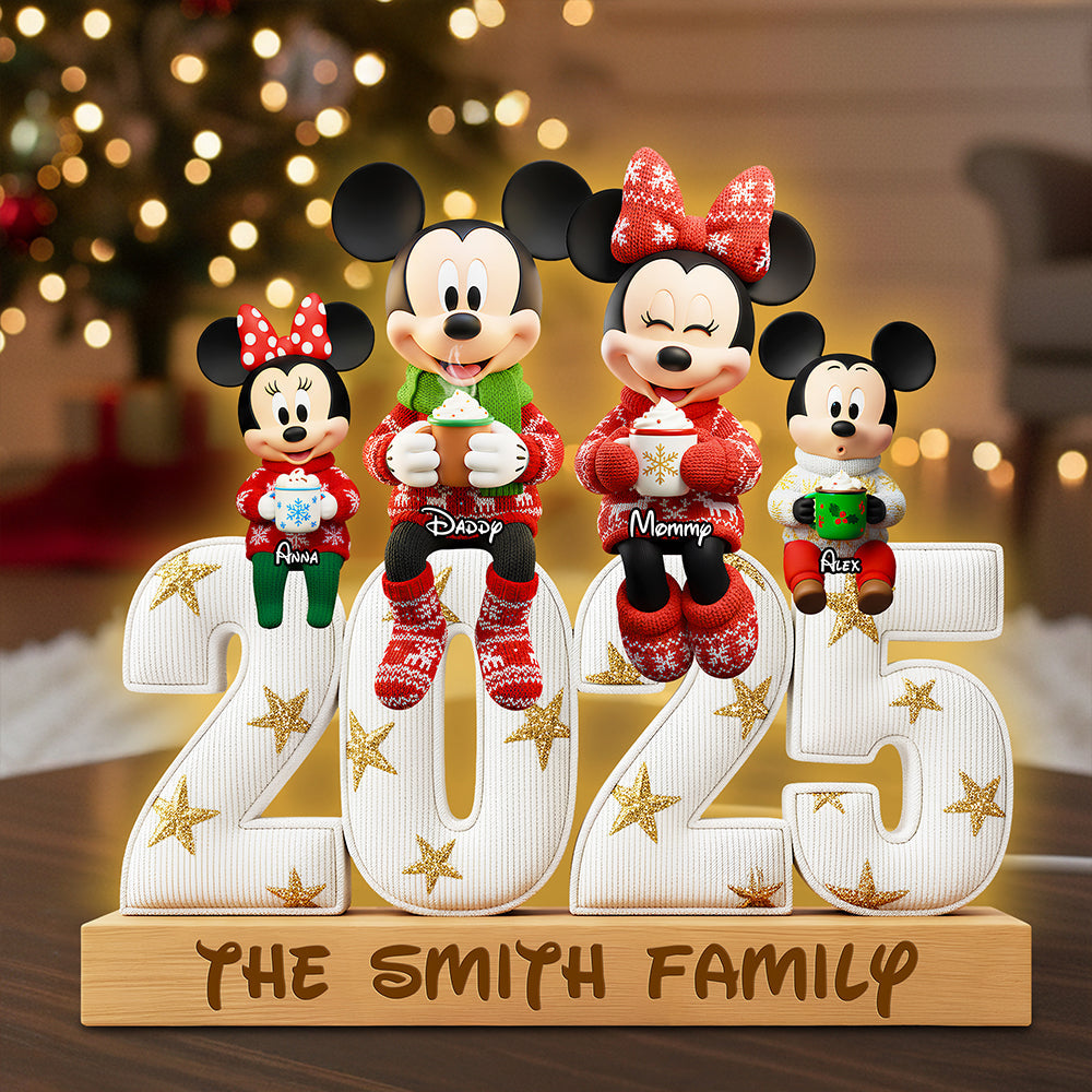 “Celebrate Family Love” - Personalized Sweet Family Christmas Light Box Gift Light Box PopCulturePrints