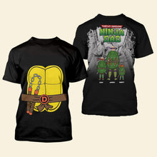 Load image into Gallery viewer, Turtley Awesome Dad Personalized Shirt: Inspired by Iconic Heroes
