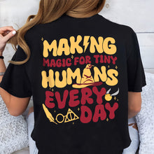 Load image into Gallery viewer, Personalized Harry Potter Teacher Wizard Themed T-Shirt
