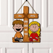 Load image into Gallery viewer, Customized Couple Wood Sign - Unique Valentine&#39;s Day Gifts for Love Wood Sign PopCulturePrints
