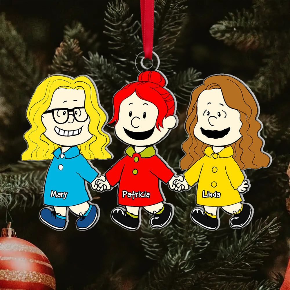 Cherish Friendship with Customizable Friends Ornament - Personalize for Your Besties Ornament PopCulturePrints