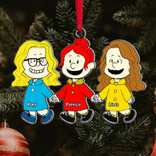 Load image into Gallery viewer, Custom Best Friend Cartoon Christmas Ornament
