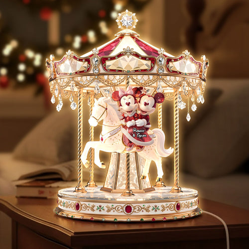 “Create Magical Memories” - Personalized Carousel Couple Light Box - Custom Gift for Couples and Loved Ones Light Box PopCulturePrints