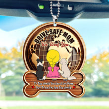 Load image into Gallery viewer, Drive Safe Mom, I Woof You - Personalized Dog Mom Car Ornament Ornament PopCulturePrints
