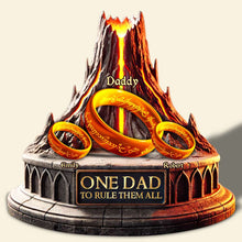 Load image into Gallery viewer, One Dad to Rule Them All - Personalized Acrylic Plaque for Dads Shaped Plaques PopCulturePrints
