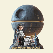 Load image into Gallery viewer, Best Mom in the Galaxy - Personalized Acrylic Plaque Shaped Plaques PopCulturePrints
