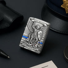 Load image into Gallery viewer, St. Michael Protect Us - Personalized Police Lighter for Officers, Captains, Sheriffs &amp; More Lighter PopCulturePrints
