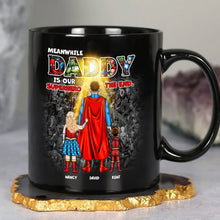 Load image into Gallery viewer, Personalized Superhero Dad Coffee Mug - Custom Gift for Father&#39;s Day Coffee Mug PopCulturePrints
