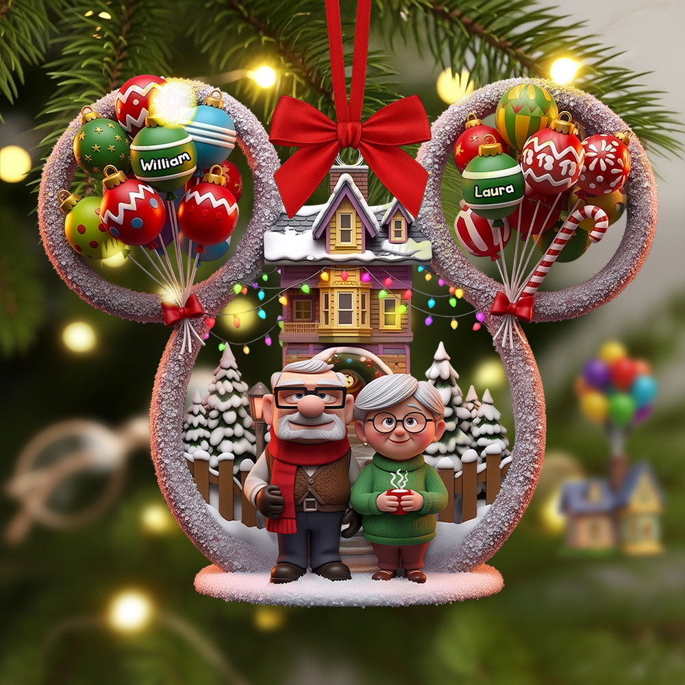 Personalized Cartoon Couple Ornament - A Heartfelt Custom Photo Gift for Couples Ornament PopCulturePrints