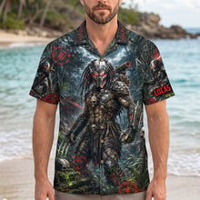 Load image into Gallery viewer, Alien Hunter Hawaiian Shirt - Personalized Gifts 03natn290626 Hawaiian Shirts PopCulturePrints
