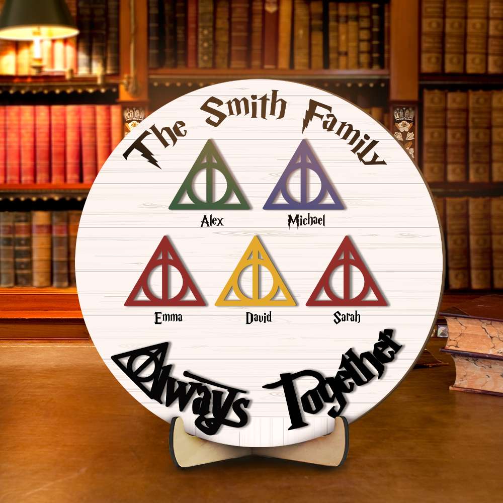 Personalized Harry Potter Family Decor Plate