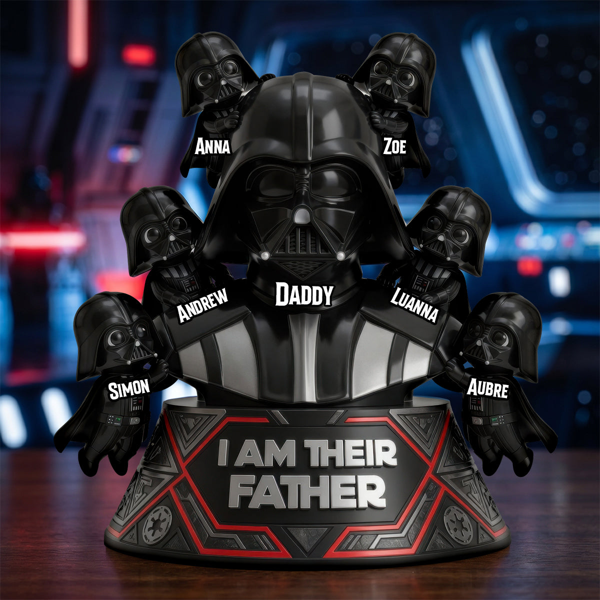 “I Am Their Father” - Custom Universe Dad and Kids Acrylic Plaque - A Perfect Personalized Gift for Dad, Grandpa, and More! Shaped Plaques PopCulturePrints