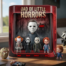 Load image into Gallery viewer, Embrace the Spooky Fun: Dad Of Little Horrors - Personalized Gift for Dads and Grandpa Shaped Plaques PopCulturePrints
