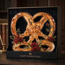 Load image into Gallery viewer, "Together, Forever in Heart" - Personalized Side By Side Keepsake Acrylic Plaque - Gift for Dad and Grandpa Shaped Plaques PopCulturePrints
