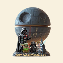 Load image into Gallery viewer, Best Dad in the Galaxy - Personalized Acrylic Plaque for Dad Shaped Plaques PopCulturePrints
