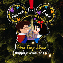 Load image into Gallery viewer, Personalized Fairy Tale Couple Ornament - Happily Ever After | Valentine&#39;s Day Gifts Ornament PopCulturePrints

