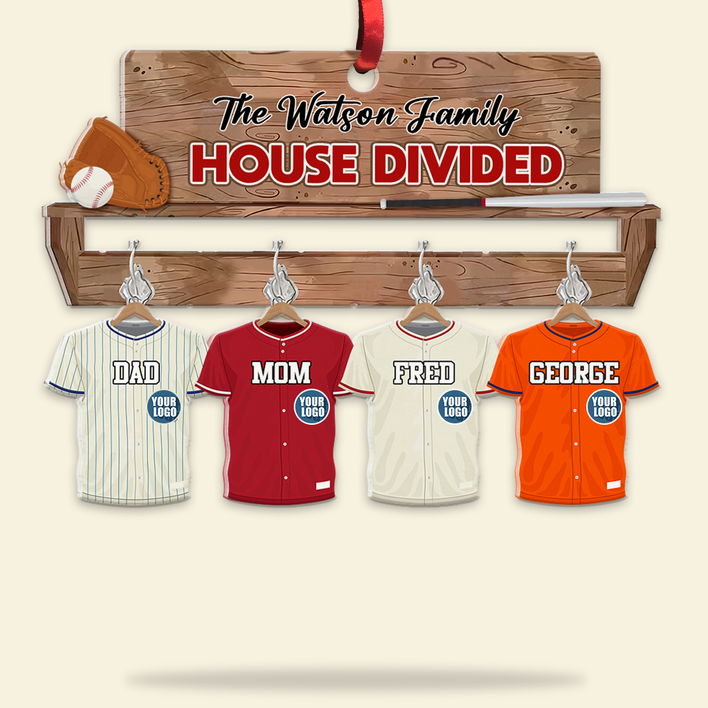 Custom Family Baseball Christmas Sweater - Personalize Yours Now! Ornament PopCulturePrints