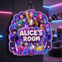 Load image into Gallery viewer, “Transform Your Space with Personalized Magic” - Crystal-style Stage Acrylic Sign - Custom Gift for Friends, Family &amp; Fans Acrylic Sign PopCulturePrints
