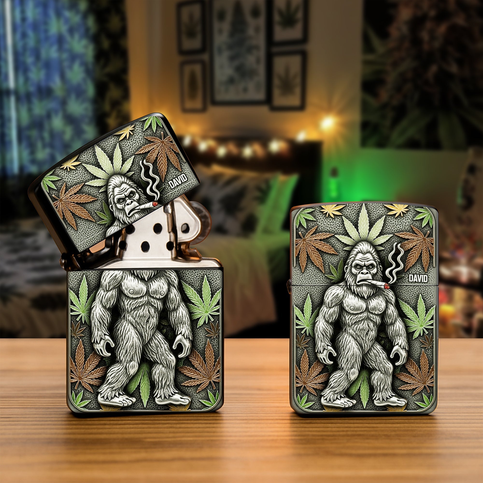 Light Up with Fun! Personalized Bigfoot Lighter for Smoking Enthusiasts Lighter PopCulturePrints