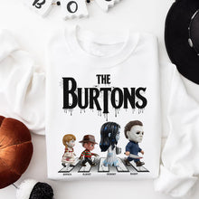 Load image into Gallery viewer, Spooky Family Vibes - Personalized Creepy Family Shirt Shirts PopCulturePrints
