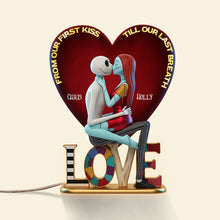 Load image into Gallery viewer, From Our First Kiss Till Our Last Breath - Custom Shape Acrylic Light Box | Personalized Gifts for Couples Light Box PopCulturePrints
