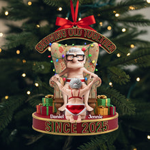 Load image into Gallery viewer, Growing Old Together - Personalized Frisky Old Couple Ornament for Christmas Ornament PopCulturePrints
