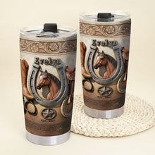 Load image into Gallery viewer, "Ride with Style!" – Cowboy Horse Tumbler - Custom Photo Gifts for Horse Lovers Tumbler Cup PopCulturePrints
