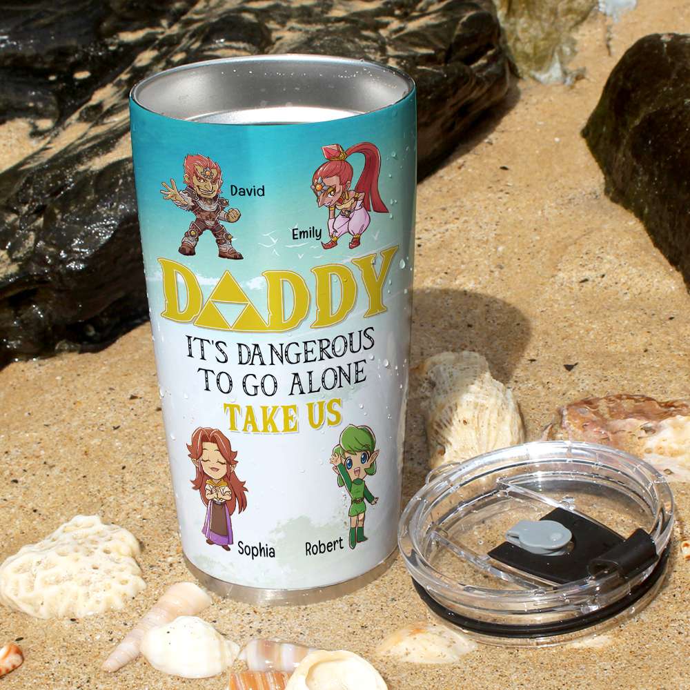 Personalized Daddy Take Us Adventure Tumbler - 20oz