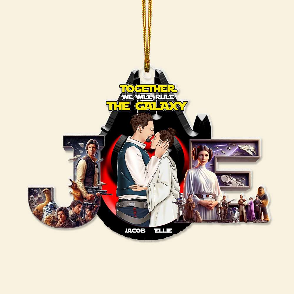 Custom Galaxy Couple Ornament - Personalized Acrylic Gift for Valentine's Day Gifts Ornament PopCulturePrints