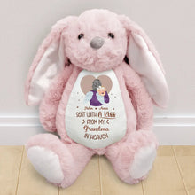 Load image into Gallery viewer, Hand Picked For Earth By My Grandpa Grandma - Personalized Soft Toy Bunny for Heartfelt Gifts Soft Toy Bunny PopCulturePrints
