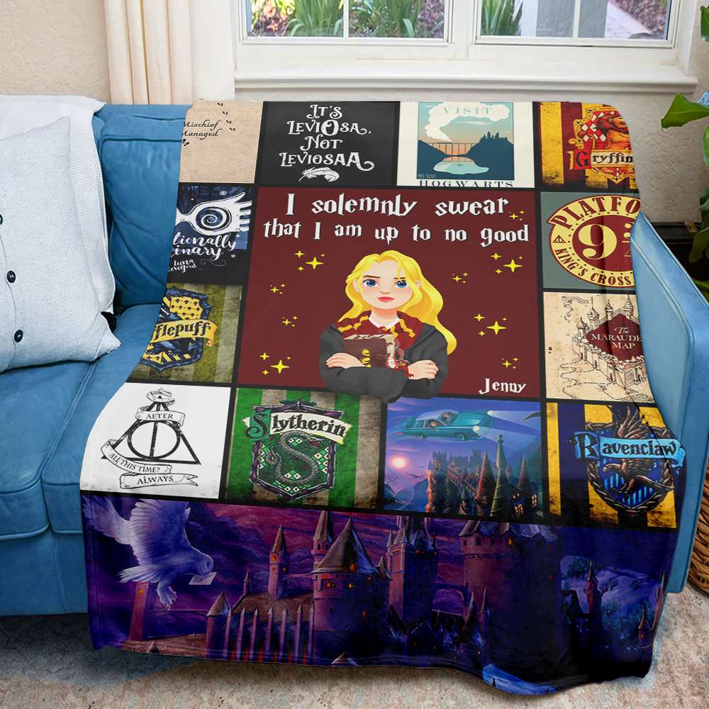 Magical Christmas Blanket for Wizard Enthusiasts