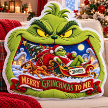 Load image into Gallery viewer, Furry Mischief Santa Christmas Custom Shaped Pillow - Personalized Christmas Gifts 01halu131026 Pillow PopCulturePrints
