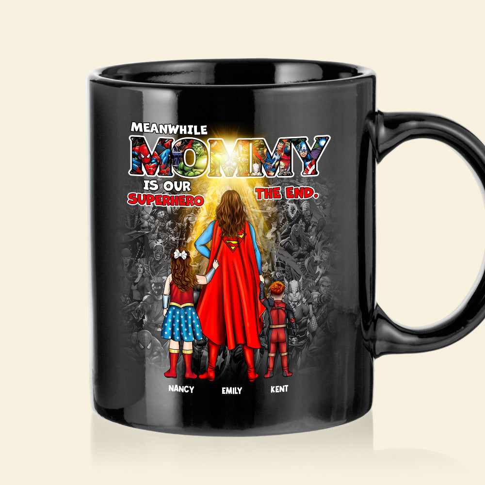 Personalized Superhero Mom Coffee Mug - Custom Mother's Day Gift Coffee Mug PopCulturePrints