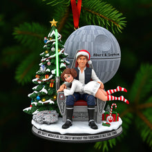 Load image into Gallery viewer, Galactic Love Christmas Ornament – Personalized Gift for Couples Ornament PopCulturePrints
