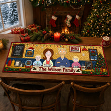 Load image into Gallery viewer, Burger of the Day - Funny Family Quilted Table Runner - Personalized Christmas Gifts
