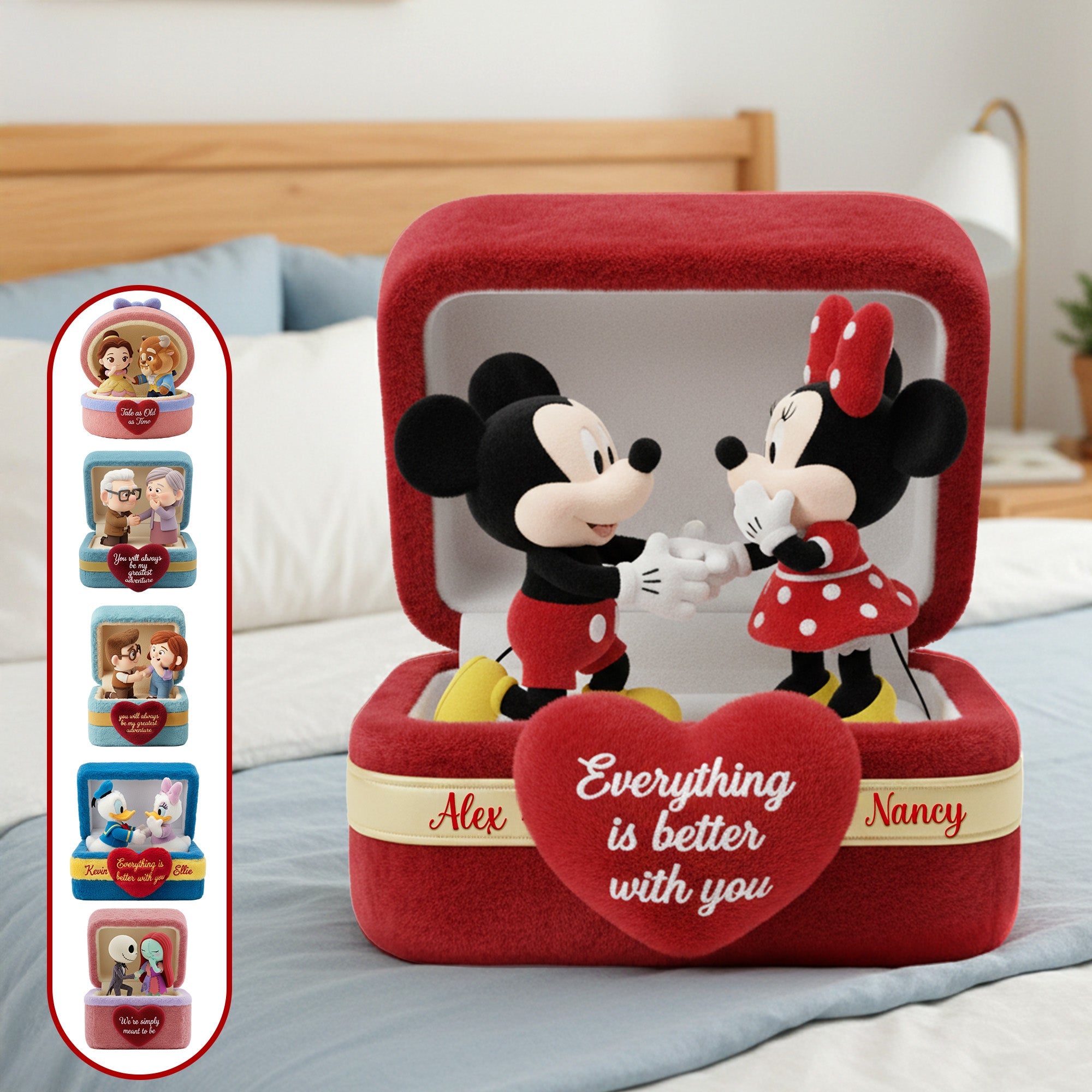 Everything is Better with You - Personalized Couple Pillow Pillow PopCulturePrints