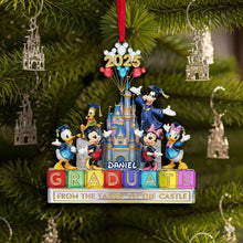 Load image into Gallery viewer, Celebrate Your Graduation Journey - Personalized Christmas Graduate Castle Ornament Ornament PopCulturePrints

