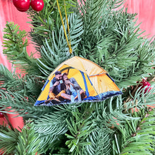 Load image into Gallery viewer, Personalized Camping Couple Ornament – Custom Photo Gift Ornament PopCulturePrints
