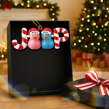 Load image into Gallery viewer, Candy Duck Couple Ornament - A Joyful Personalized Gift for Loved Ones Ornament PopCulturePrints

