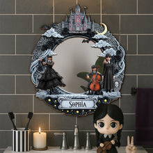 Load image into Gallery viewer, “Reflect Your Spooky Style!” - Personalized Spooky Gifts For Movie Fans Mirror - Perfect Gift for Halloween Lovers Mirror PopCulturePrints
