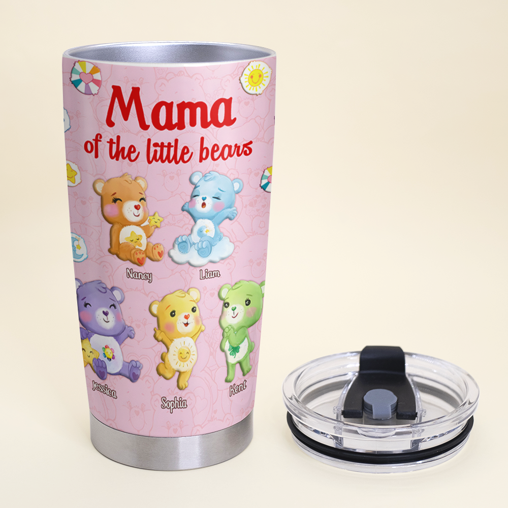 Personalized Mama Bear Tumbler for Christmas Tumbler Cup PopCulturePrints