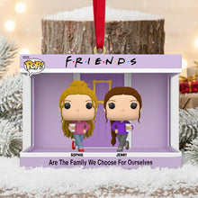 Load image into Gallery viewer, Personalized Friends Christmas Ornament - A Perfect Gift for Your Besties Ornament PopCulturePrints
