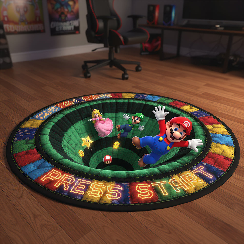Level Up Your Game Room: Retro Game Mat - Personalized Gift for Gamers Doormat PopCulturePrints