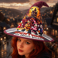 Load image into Gallery viewer, “Unleash Your Inner Witch!” - Nightmare Quilted Witch Hat - Personalized Gift for Witch Lovers
