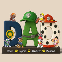 Load image into Gallery viewer, “Celebrate Family Bonding” - Custom Dog Family Acrylic Plaque - Gift for Mom, Dad, Grandma &amp; More! Shaped Plaques PopCulturePrints
