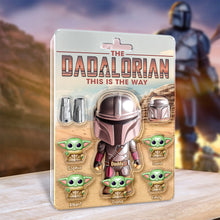 Load image into Gallery viewer, “This is the Way” – Customizable Galaxy Dad Acrylic Plaque - Perfect Gift for Dads, Grandpas, and Fathers Shaped Plaques PopCulturePrints
