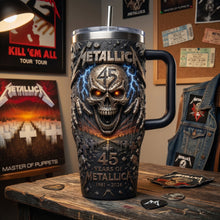 Load image into Gallery viewer, Celebrate 45 Years of Metallica with a Personal Touch - Skull 40oz Tumbler Handle

