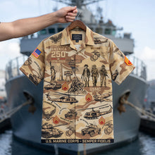 Load image into Gallery viewer, “Honor and Remembrance” - Military Hawaiian Shirt - Personalized Gifts for Veterans
