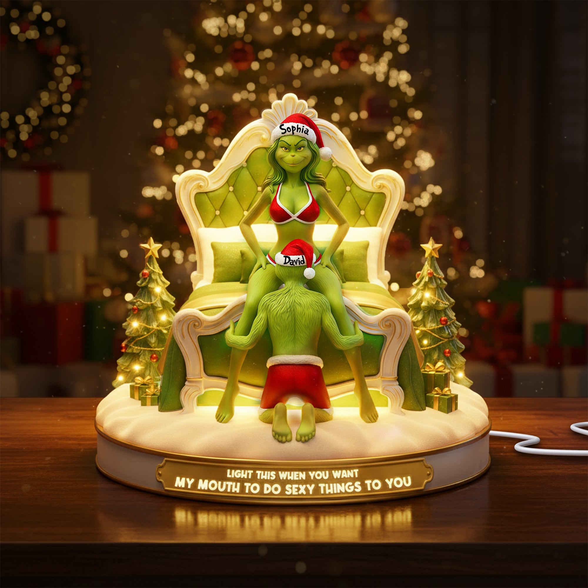 Light Up Your Love: Cheeky Couple Personalized Light Box - Custom Gift for Couples, Anniversaries, and Fun Occasions Light Box PopCulturePrints