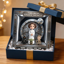 Load image into Gallery viewer, This Mom Raises Rebels - Personalized Acrylic Plaque | Unique Gift for Mom, Grandma &amp; Star Wars Fans Shaped Plaques PopCulturePrints
